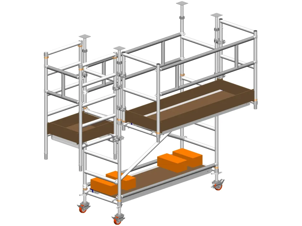 [TMB20S] Trabattello: Marte Balcone SP (0,74m x 2,00m) (Solo Struttura)